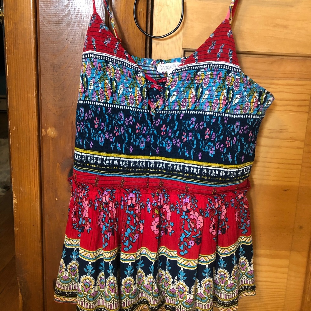 Colorful tank top size large